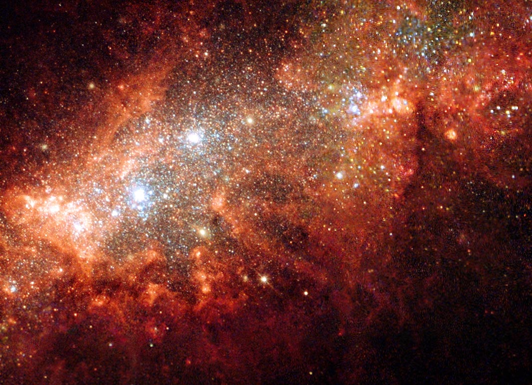 Starburst in Small Galaxy, NASA